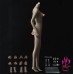 Jiaou Doll Middle Bust Seamless Female Body in Black Skin