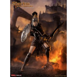 TBLeague Spartan Army Commander Black 1/6 Figure